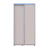 Kleiderschrank Doros Sigma Slim Schiebetüren Kaschmir 2 Türen 110x45x214.4 (42005445)