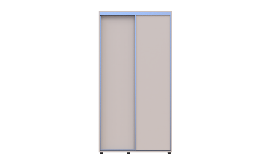 Kleiderschrank Doros Sigma Slim Schiebetüren Kaschmir 2 Türen 110x45x214.4 (42005445)