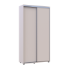 Kleiderschrank Doros Sigma Slim Schiebetüren Kaschmir 2 Türen 110x45x214.4 (42005445)