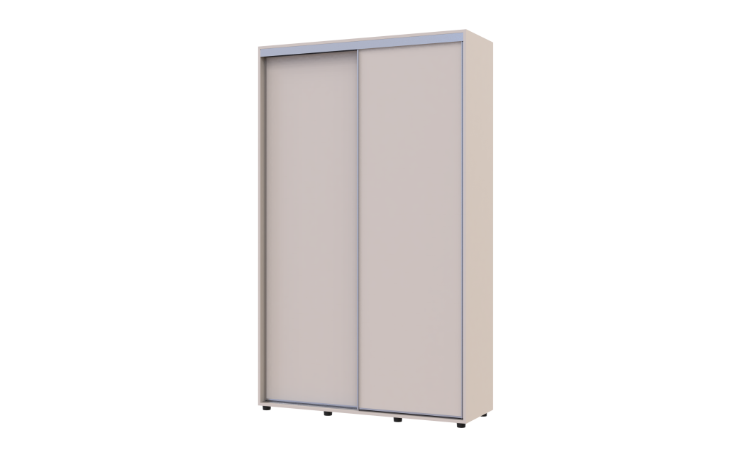 Kleiderschrank Doros Sigma Slim Schiebetüren Kaschmir 2 Türen 130x45x214.4 (42005447)