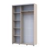 Kleiderschrank Doros Sigma Slim Schiebetüren Kaschmir 2 Türen 130x45x214.4 (42005447)