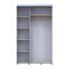 Kleiderschrank Doros Sigma Slim Schiebetüren Kaschmir 2 Türen 130x45x214.4 (42005447)