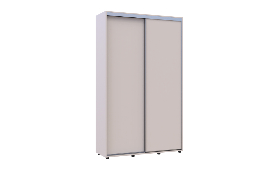 Kleiderschrank Doros Sigma Slim Schiebetüren Kaschmir 2 Türen 130x45x214.4 (42005447)
