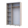 Kleiderschrank Doros Sigma Slim Schiebetüren Kaschmir 2 Türen 140x45x214.4 (42005448)