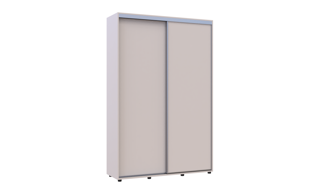 Kleiderschrank Doros Sigma Slim Schiebetüren Kaschmir 2 Türen 140x45x214.4 (42005448)