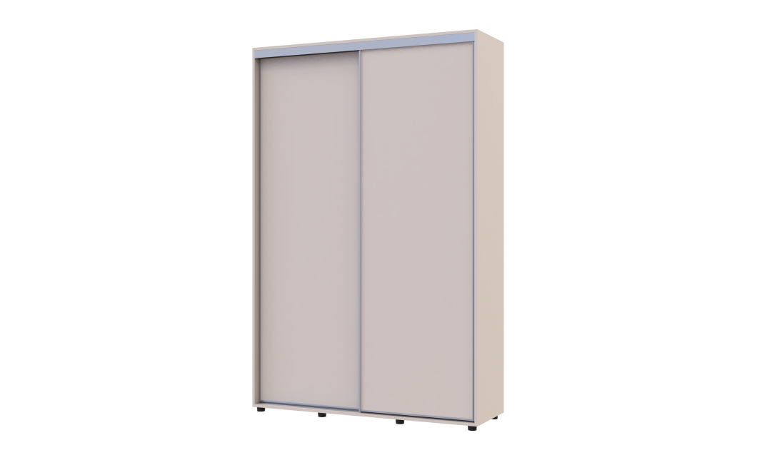 Kleiderschrank Doros Sigma Slim Schiebetüren Kaschmir 2 Türen 140x45x214.4 (42005448)