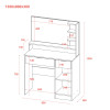 Schminktisch Doros Estelle 90x38x135 (41516050)