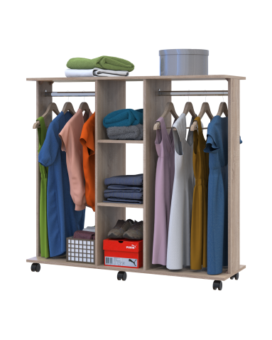 Kleiderständer Doros D3 Sonoma Eiche 130x40,6x121 (41510112)