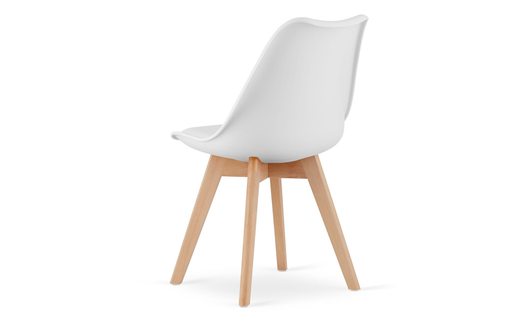 Essgruppe: Tisch NP 120x80 Craft / Schwarz + 4 Stühle MARK Weiß (100408164)
