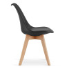 Essgruppe: Tisch NP 120x80 Craft / Schwarz + 2 Stühle MARK Schwarz (100408192)