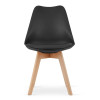 Essgruppe: Tisch NP 120x80 Craft / Schwarz + 2 Stühle MARK Schwarz (100408192)