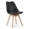 Essgruppe: Tisch NP 120x80 Craft / Schwarz + 4 Stühle MARK Schwarz (100408194)