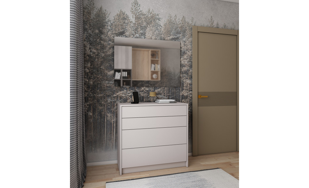 Kommode Doros Dale Kaschmir 4 Schubladen 90x41x85 (41516235)