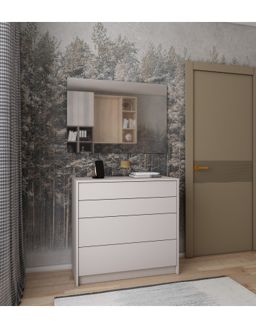 Kommode Doros Dale Kaschmir 4 Schubladen 90x41x85 (41516235)