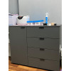 Kommode Doros Ron 1 Graphitgrau 1 Türen 4 Schubladen 80x38x81 (41516006)