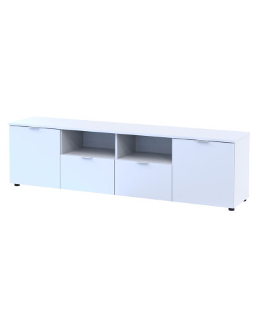 Kommode Doros Ron 4 Weiß 2 Türen 2 Schubladen 180x38x50 (44900221)