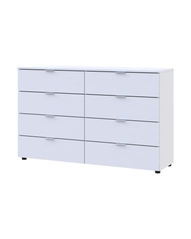 Kommode Doros Ron 8 Weiß 8 Schubladen 130x38x81 (41516172)