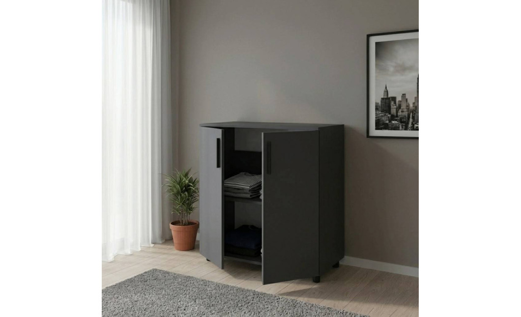 Kommode Doros Thorn Anthrazit 2 Türen 90x51,6x80 (41510149)