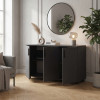 Kommode Doros Thorn Anthrazit 3 Türen 135x51,6x80 (41510173)