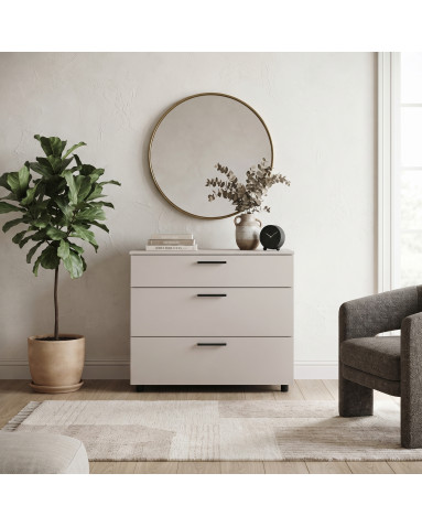 Kommode Doros Thorn Kaschmir 3 Schubladen 90x51,6x80 (41510163)