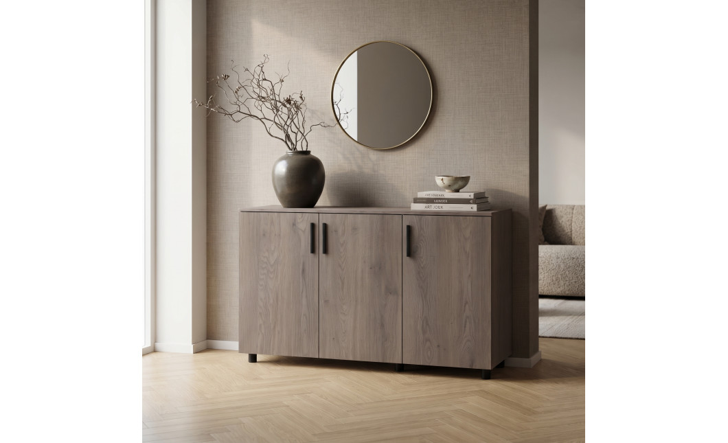 Kommode Doros Thorn Cremona Cannolo 3 Türen 135x51,6x80 (41510165)