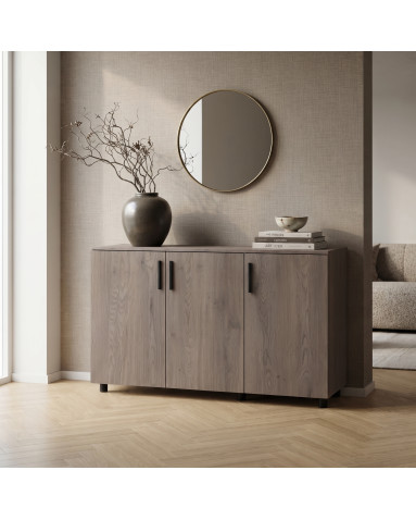 Kommode Doros Thorn Cremona Cannolo 3 Türen 135x51,6x80 (41510165)
