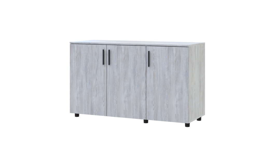 Kommode Doros Thorn Natti Kiefer 3 Türen 135x51,6x80 (41510167)