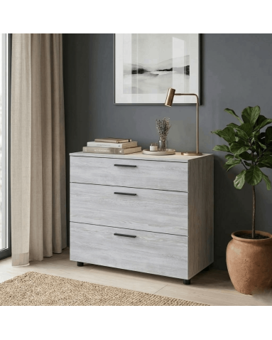 Kommode Doros Thorn Natti Kiefer 3 Schubladen 90x51,6x80 (41510155)