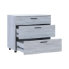 Kommode Doros Thorn Natti Kiefer 3 Schubladen 90x51,6x80 (41510155)