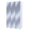 Kleiderschrank Set Doros Gelar Weiß mit 3 Spiegeln 117x49,5x203,4 (42002166)