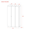 Kleiderschrank Set Doros Gelar Sonoma Eiche mit 3 Spiegeln 117x49,5x203,4 (42002168)