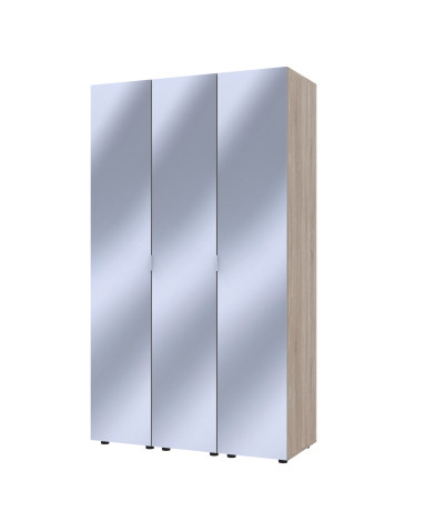 Kleiderschrank Set Doros Gelar Sonoma Eiche mit 3 Spiegeln 117x49,5x203,4 (42002168)