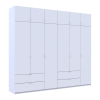Kleiderschrank Doros Lukas Weiß 3+3 Türen 270x50x240 (42005114)