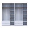 Kleiderschrank Doros Lukas Weiß 3+3 Türen 270x50x240 (42005114)