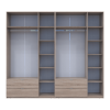 Kleiderschrank Doros Lukas Sonoma Eiche 3+3 Türen 270x50x240 (42005115)