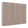 Kleiderschrank Doros Lukas Sonoma Eiche 3+4 Türen 300x50x240 (42005131)