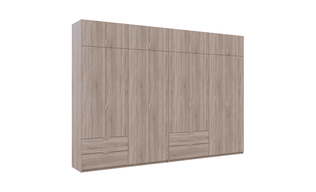 Kleiderschrank Doros Lukas Sonoma Eiche 4+4 Türen 340x50x240 (42005139)