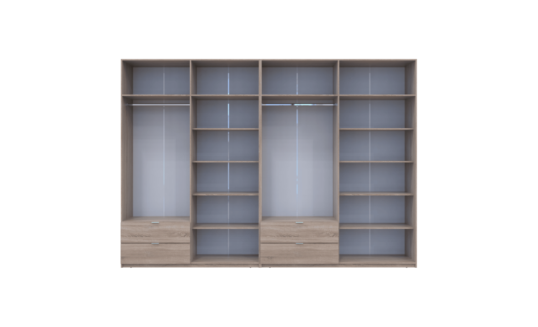 Kleiderschrank Doros Lukas Sonoma Eiche 4+4 Türen 340x50x240 (42005139)