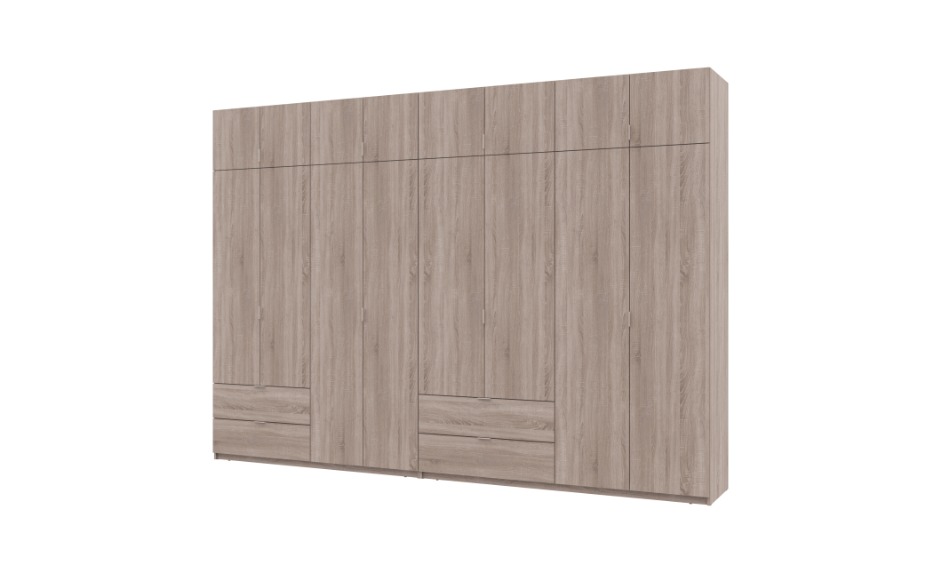 Kleiderschrank Doros Lukas Sonoma Eiche 4+4 Türen 340x50x240 (42005139)