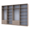 Kleiderschrank Doros Lukas Sonoma Eiche 4+4 Türen 340x50x240 (42005139)