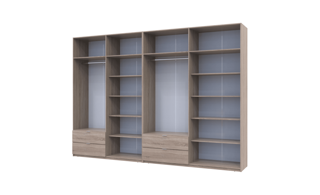 Kleiderschrank Doros Lukas Sonoma Eiche 4+4 Türen 340x50x240 (42005139)