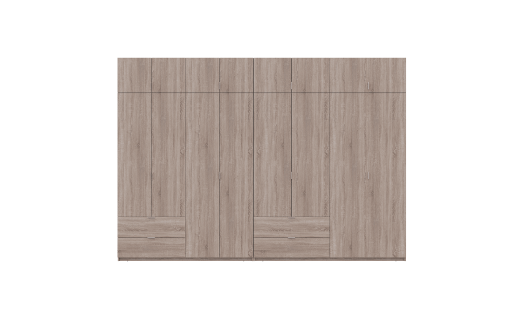 Kleiderschrank Doros Lukas Sonoma Eiche 4+4 Türen 340x50x240 (42005139)