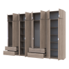 Kleiderschrank Doros Lukas Sonoma Eiche 4+4 Türen 340x50x240 (42005139)