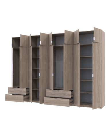 Kleiderschrank Doros Lukas Sonoma Eiche 4+4 Türen 340x50x240 (42005139)
