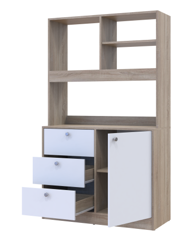 Mini-Küche Doros Leia Sonoma Eiche / Weiß 100x43x171 (81359335)