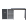 Schreibtisch Doros T8 Weiß Graphitgrau 100x83x75 (41516125)