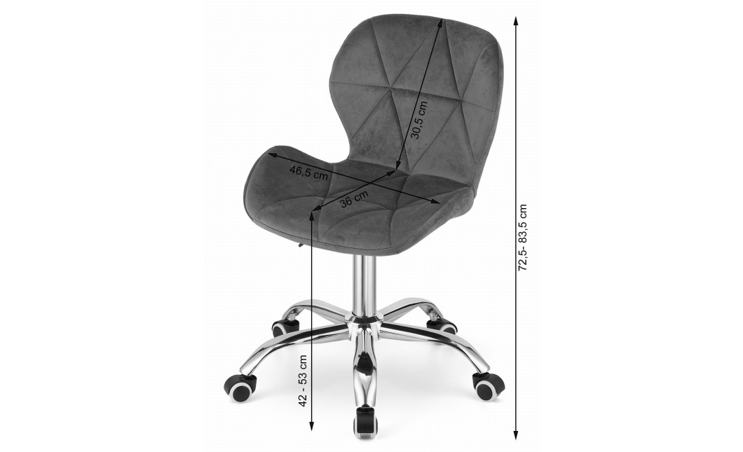 Drehstuhl AVOLA Samt Braun (10038061)