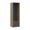 Offenes Regal Doros Rondi Artisan Eiche / Graphitgrau 60x52x195 (41516243)