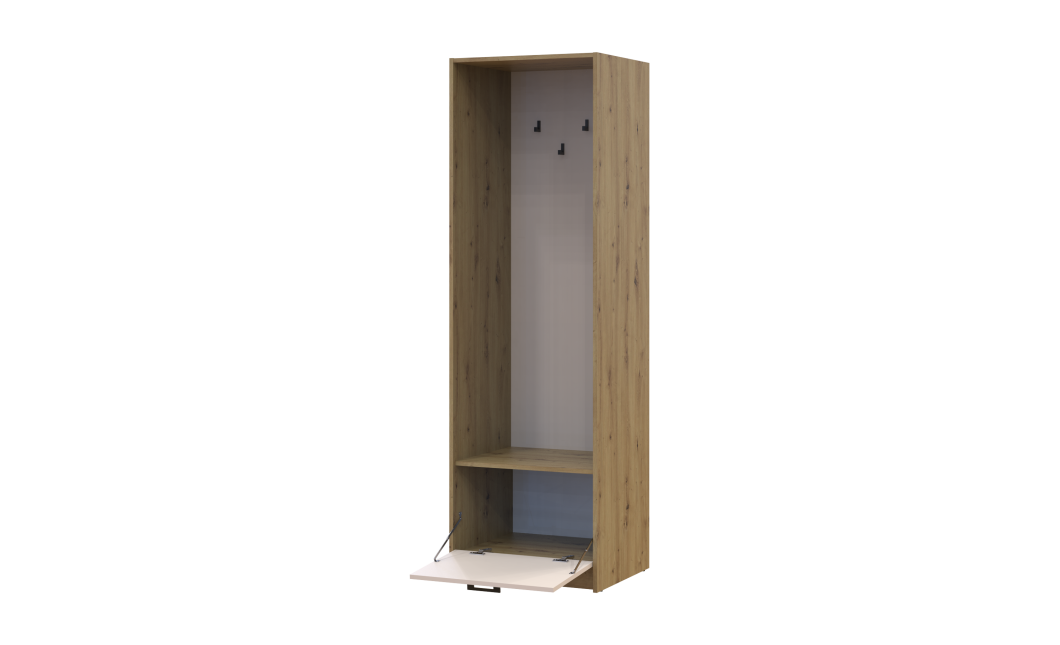 Offenes Regal Doros Rondi Artisan Eiche / Kaschmir 60x52x195 (41516242)