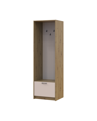 Offenes Regal Doros Rondi Artisan Eiche / Kaschmir 60x52x195 (41516242)